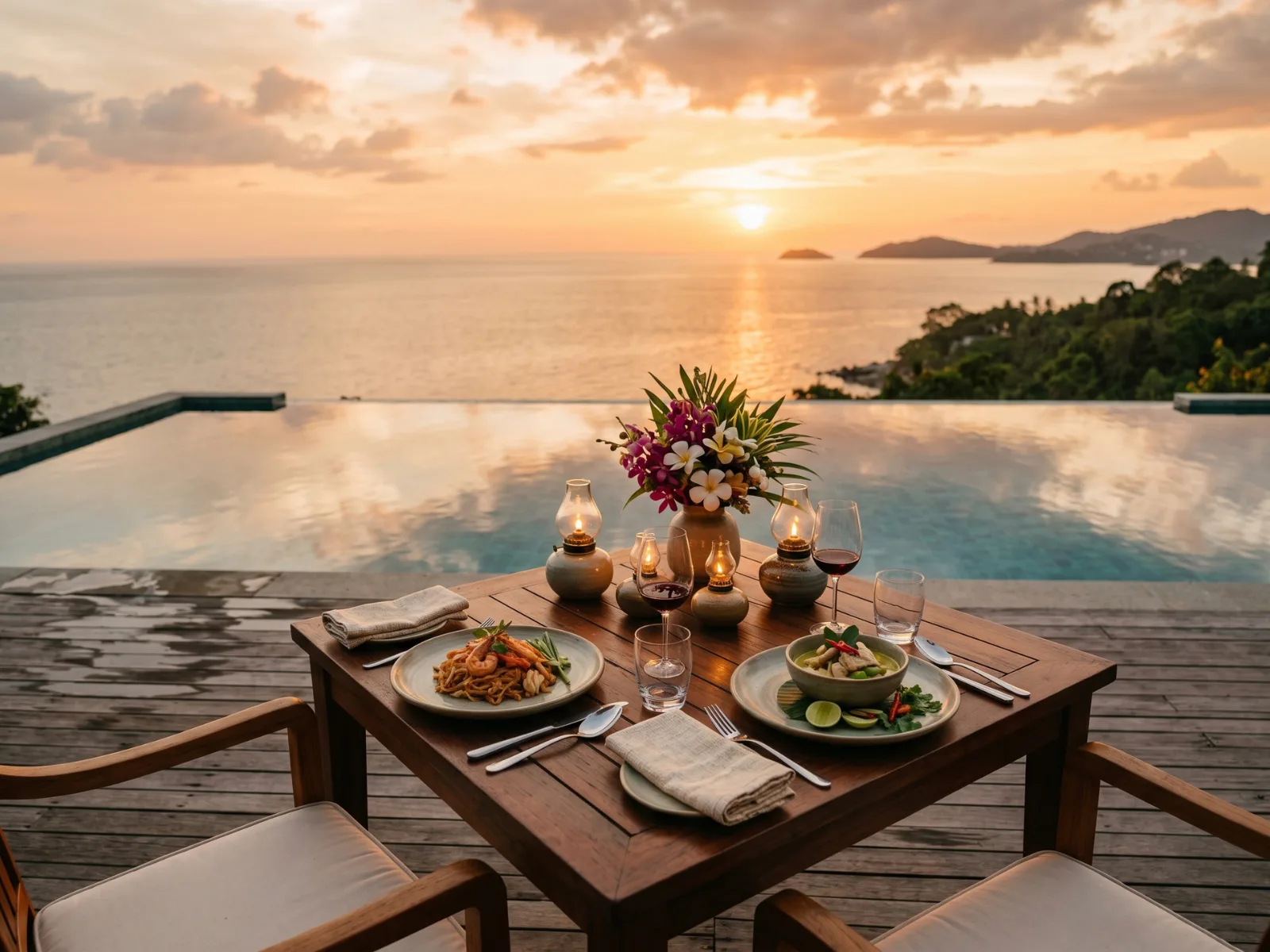 Dîner sunset chef privé