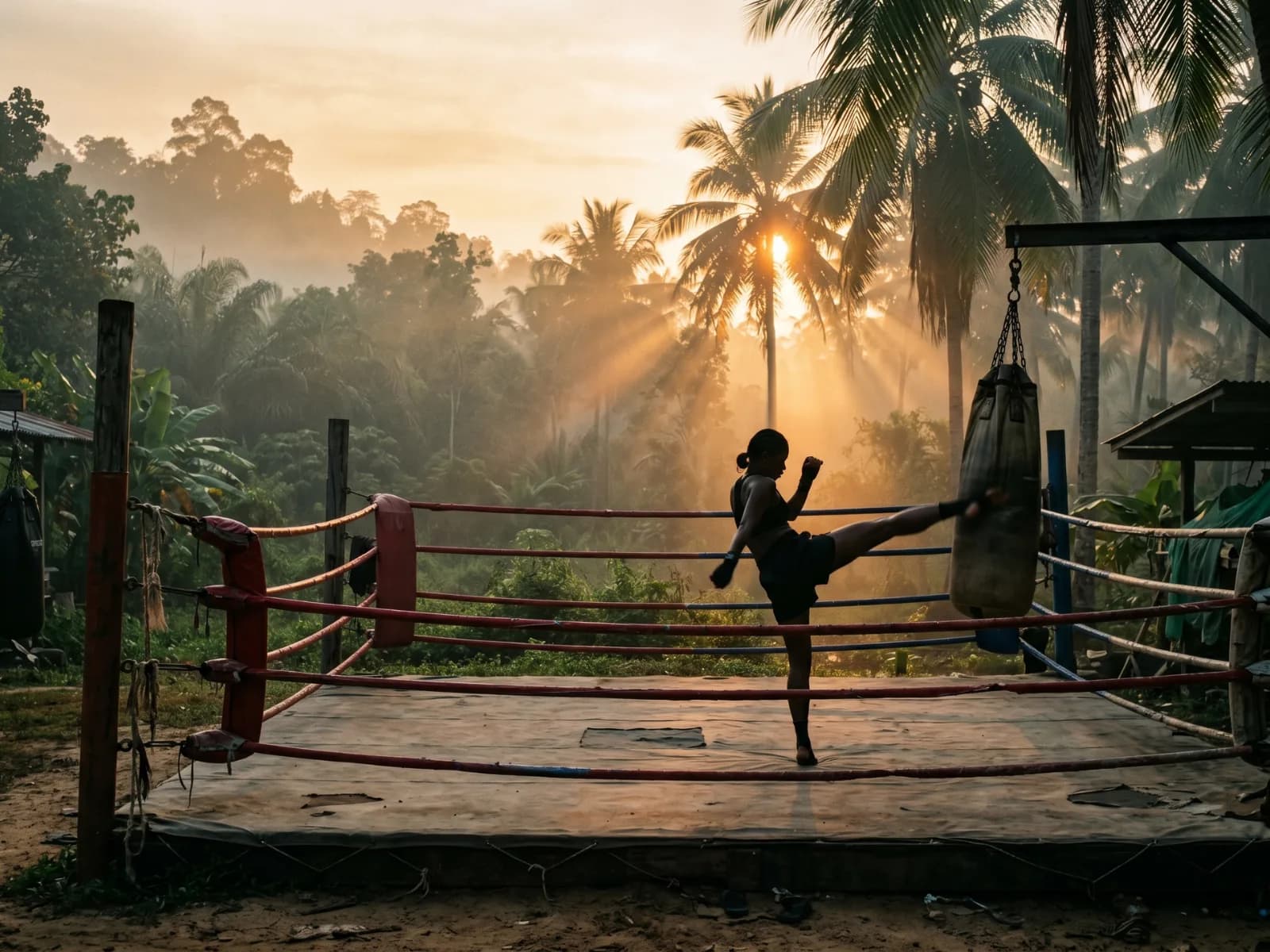 Muay Thai au camp Yodyut