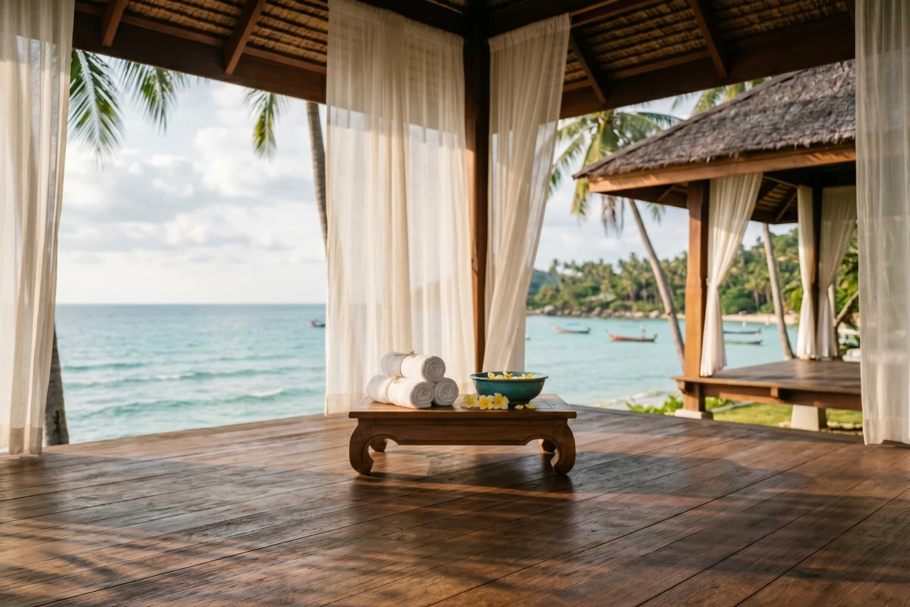 Yoga doux à la villa