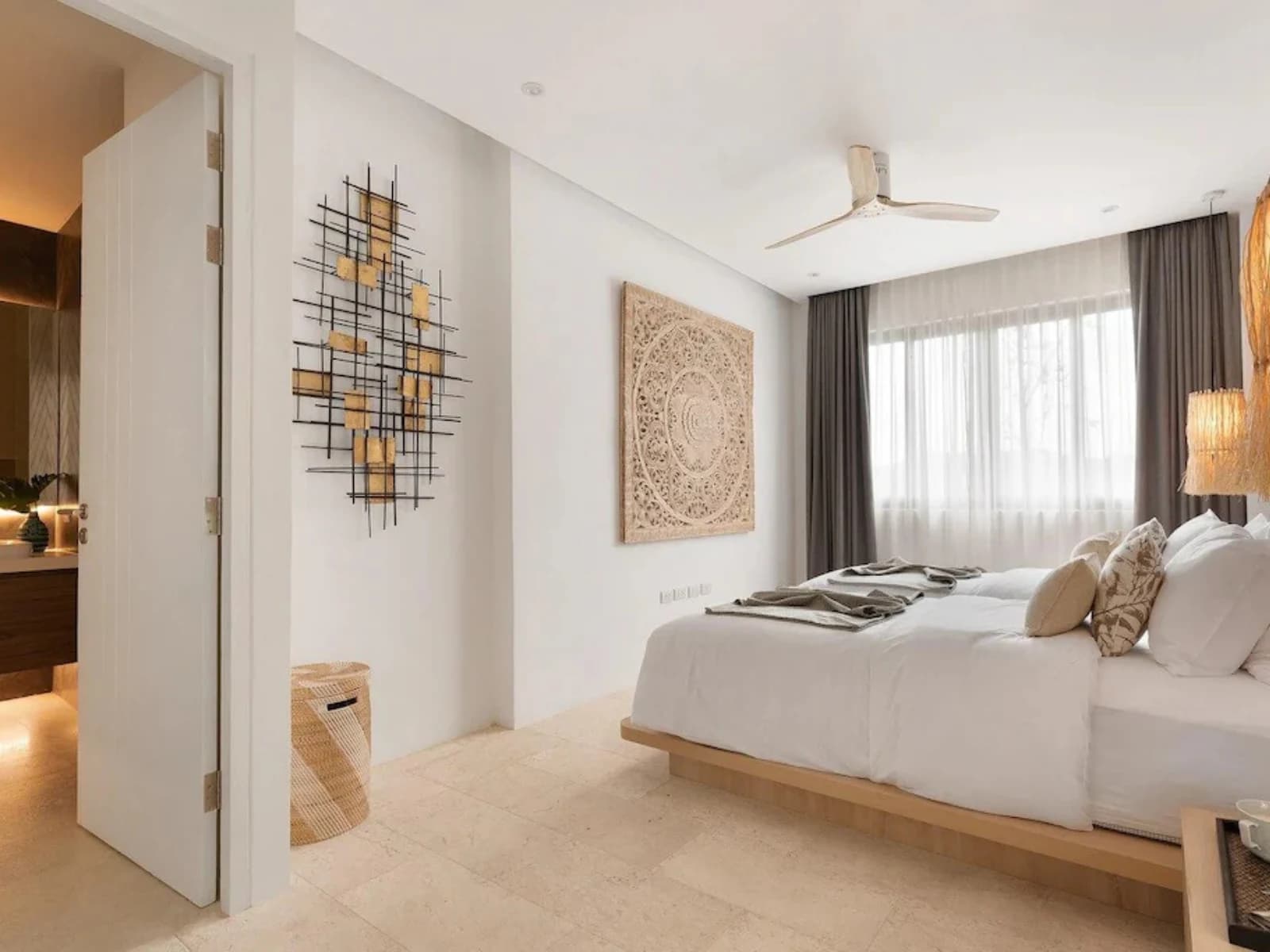 Chambre double partagée
